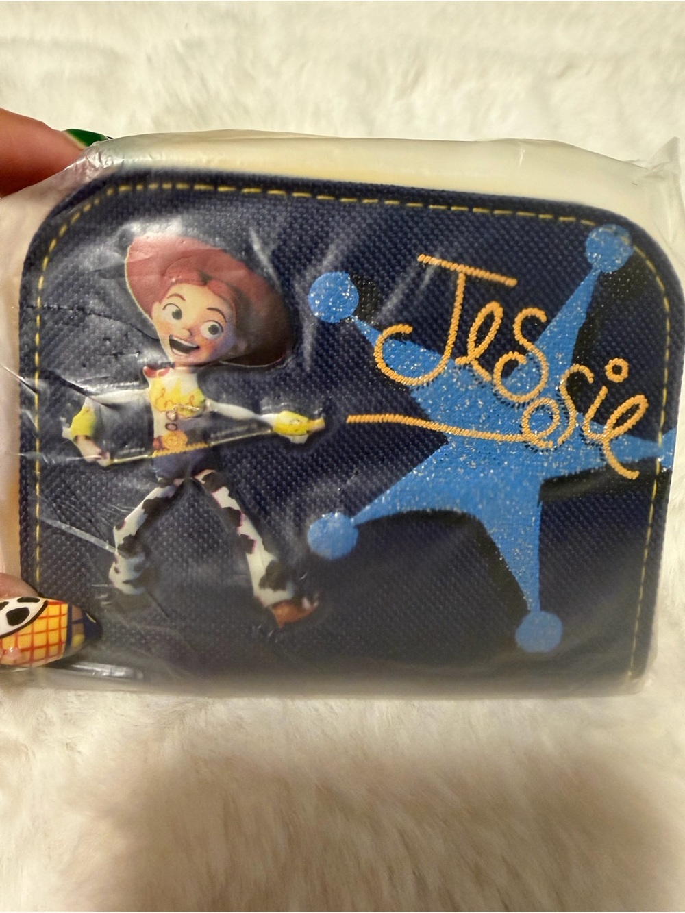 Jessie Kids' Navy Blue Wallet with Sparkle Sheriff Star